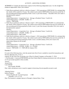 Accounting Adjusting Entries Exercise