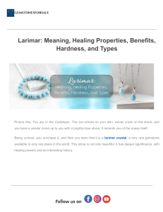 Larimar: Meaning, Healing, Properties, & Types