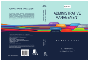 Administrative Management Textbook: South African Edition