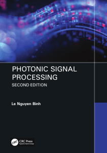 Photonic Signal Processing: Second Edition Textbook