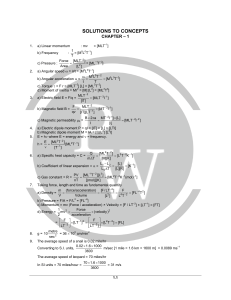 Physics Solutions: Concepts & Dimensional Analysis