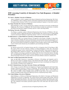 Assessing Creativity: Alternative Uses Task in Engineering