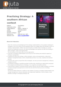 Practising Strategy: Southern African Context - Textbook