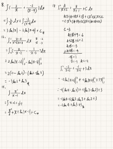 Calculus Integration Problems Worksheet