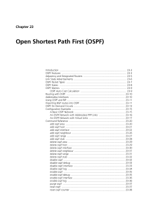 OSPF Routing Protocol: Configuration and Command Reference