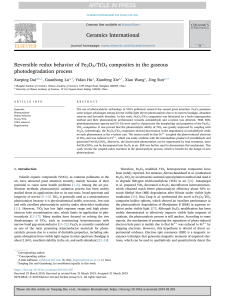 Fe2O3/TiO2 Composites: Redox Behavior & Photodegradation