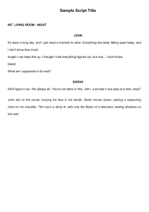 Sample Script: John and Sarah in Living Room