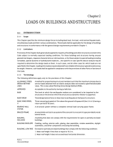 Loads on Buildings & Structures: Design Code Chapter