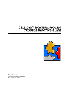 CELL-DYN Troubleshooting Guide: 3000/3500/3700/3200