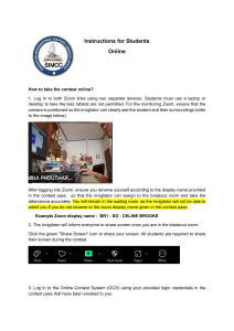 Online Contest Instructions for Students