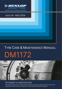 Dunlop Aircraft Tyre Care & Maintenance Manual DM1172