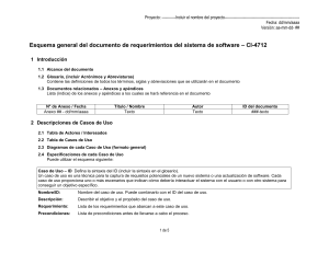 Plantilla de Documento de Requisitos de Software