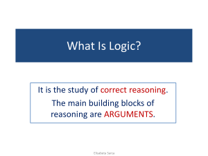 Introduction to Logic: Arguments, Validity, and Truth