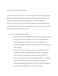 Pensamiento Económico: Filósofos Griegos a Teorías Modernas