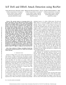 IoT DoS/DDoS Attack Detection with ResNet