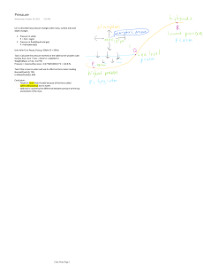 Pressure: Solids & Fluids - Class Notes