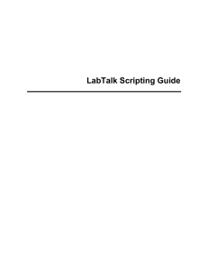 LabTalk Scripting Guide