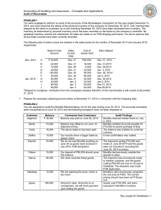 Auditing Receivables: Problems & Solutions