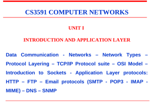 Computer Networks: Introduction & Application Layer Protocols