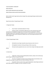 SmartHydrate: Tugas Pengembangan Produk