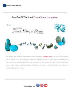 Irani Firoza Stone: Benefits of Turquoise