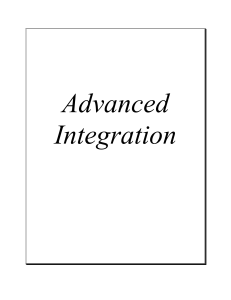 Advanced Integration Techniques: Calculus Manual