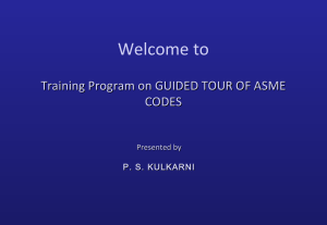 ASME Codes: A Guided Tour of Section VIII, Division 1