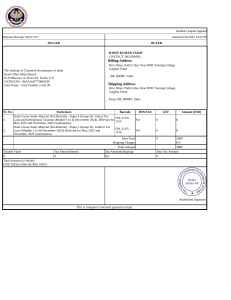 Payment Receipt: ICAI Study Material Purchase