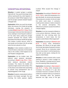 Gas Laws: Conceptual Examples & Situations Explained