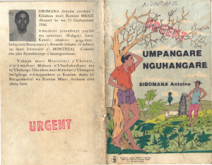 UMPANGARE NGUHANGARE: Ruandska kultura i jezik