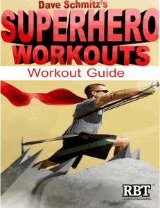 28-Day Superhero Workout Guide: Resistance Band Training