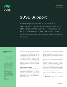 suse support flyer