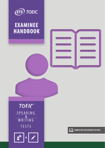 TOEIC Speaking & Writing Test Handbook