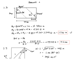 Statics Homework: Moments and Force Calculations