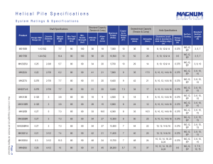 Helical Pile Specifications | Magnum Piering