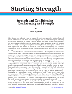 Strength Training vs. Conditioning: A Beginner's Guide