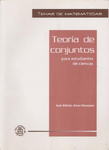 Teoría de Conjuntos: Teoría de Conjuntos para Estudiantes de Ciencias