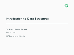 Introduction to Data Structures Presentation