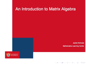 Introduction to Matrices: Types, Transpose, and Examples