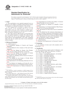 Shotcrete Admixtures: ASTM C1141 Standard Specification