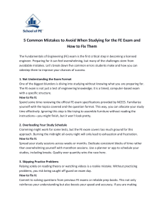 FE Exam Study Guide: 5 Mistakes to Avoid & How to Fix Them