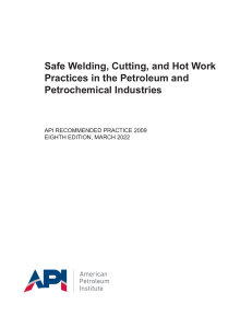 Safe Welding Practices in Petroleum & Petrochemical Industries