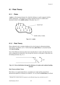 Plate Theory: Solid Mechanics Textbook Excerpt