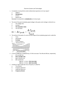 Electronic Systems & Technologies Exam Questions