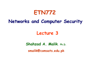 AES Encryption: Networks & Computer Security Lecture