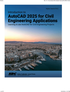 AutoCAD 2025 for Civil Engineering Applications Textbook