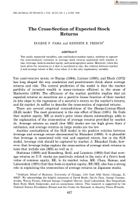 Stock Returns: Size & Book-to-Market Equity Analysis