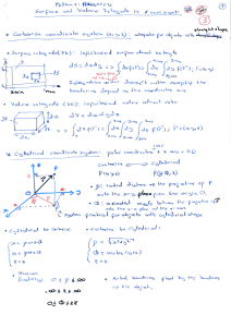 Integrales de Superficie y Volumen: Coordenadas Cartesianas y Cilíndricas