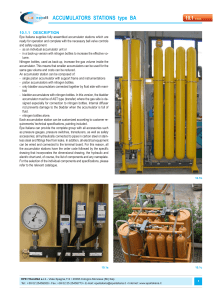 Accumulator Stations Type BA Technical Specs