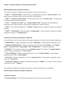 Organic Chemistry: Hydrocarbons, Nomenclature, Isomerism